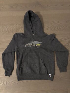 Russell Athletic Dark Gray Graphic Crewneck Hoodie